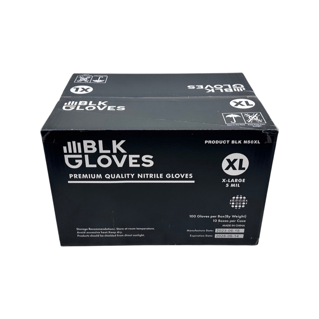 Blk Gloves - Single Case [1000 Gloves]